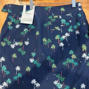 Izod Tropical Print Navy Shorts